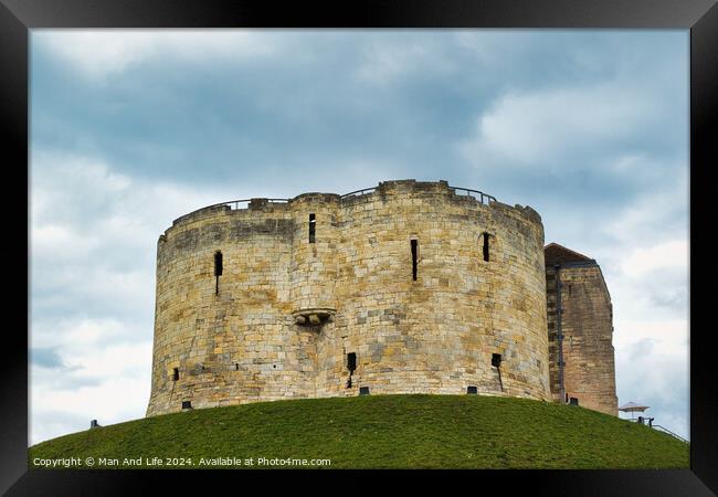 York Castle Framed Print by Man And Life