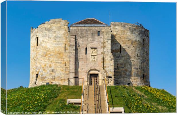 York Castle Canvas Print by Man And Life