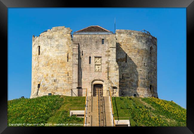 York Castle Framed Print by Man And Life