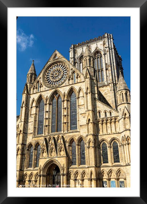 York Minster Framed Mounted Print by Man And Life