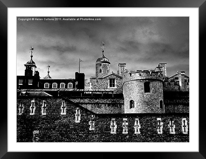 TOWER OF LONDON Framed Mounted Print by Helen Cullens