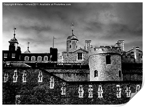 TOWER OF LONDON Print by Helen Cullens