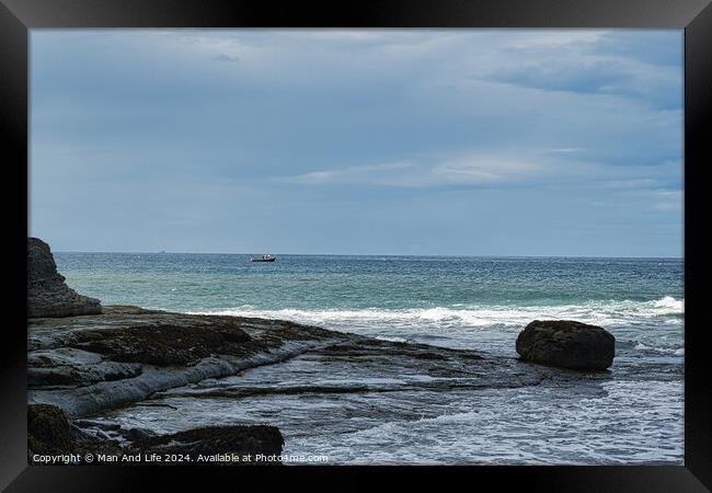 Outdoor oceanbeach Framed Print by Man And Life