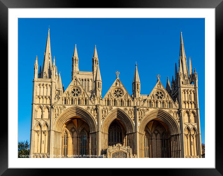 Peterborough Cathedral Framed Mounted Print by Man And Life
