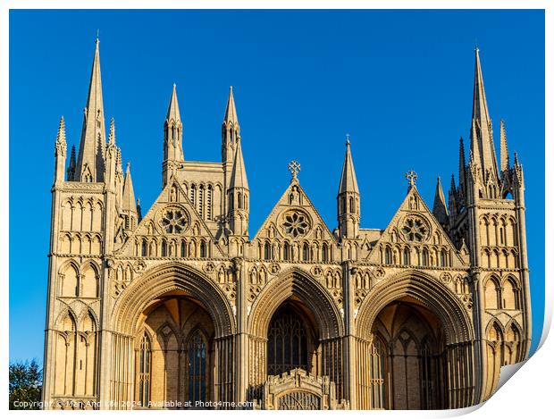 Peterborough Cathedral Print by Man And Life
