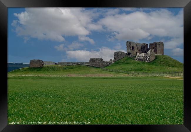Duffus Castle Scene Framed Print by Tom McPherson