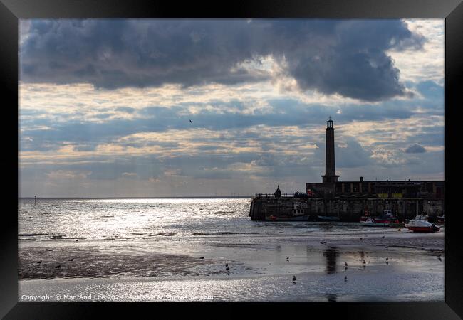 Outdoor oceanbeach Framed Print by Man And Life