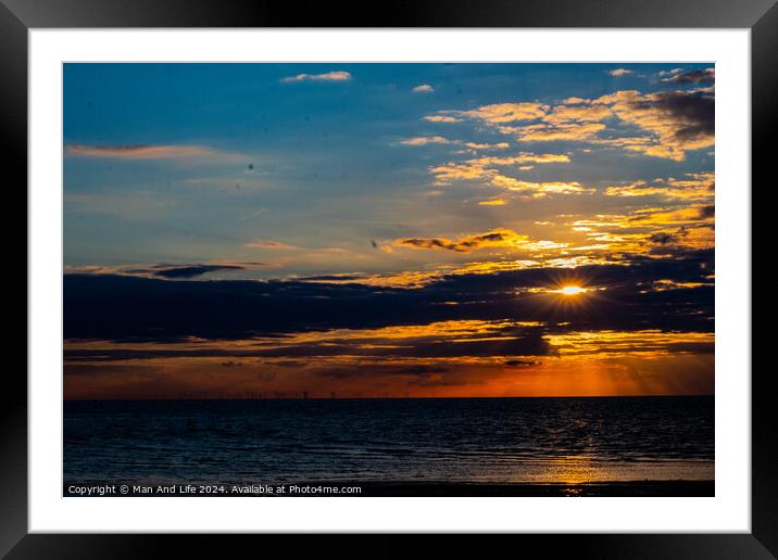 Sky sun Framed Mounted Print by Man And Life