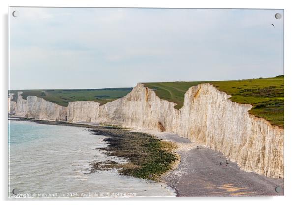 White Cliffs of Dover Acrylic by Man And Life
