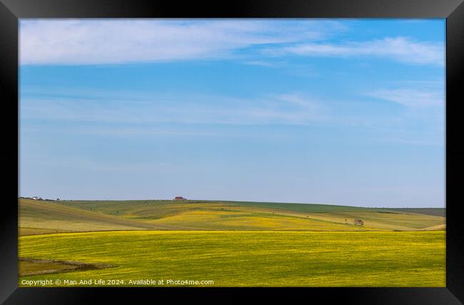 Outdoor field Framed Print by Man And Life