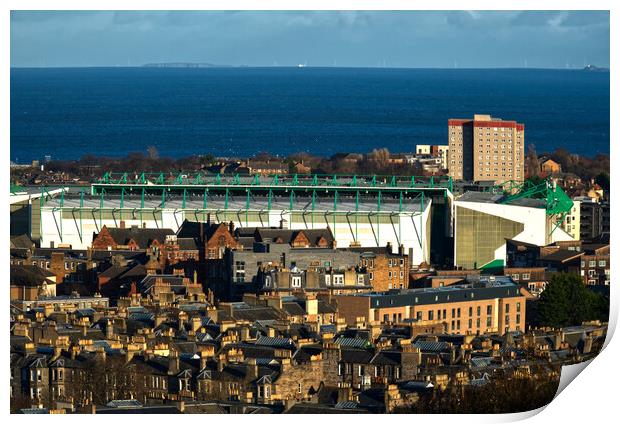 Easter Road Stadium  Print by Alison Chambers