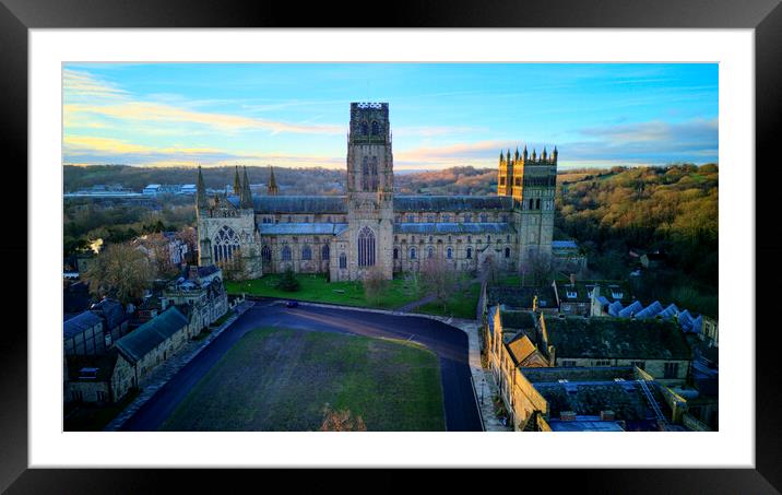 Durham Cathedral Framed Mounted Print by Steve Smith