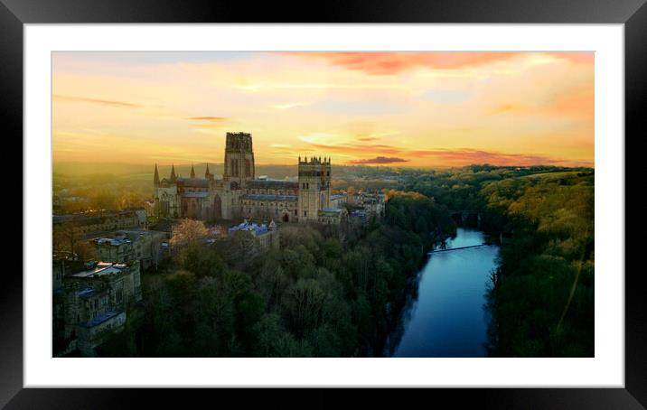 Durham Cathedral Sunrise Framed Mounted Print by Steve Smith