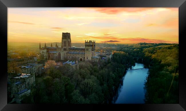 Durham Cathedral Sunrise Framed Print by Steve Smith