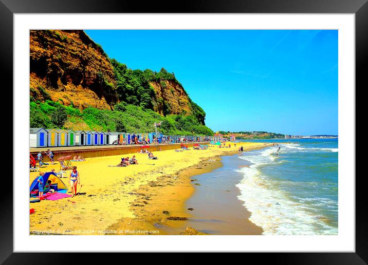 Hope beach at Shanklin Isle of Wight. Framed Mounted Print by john hill