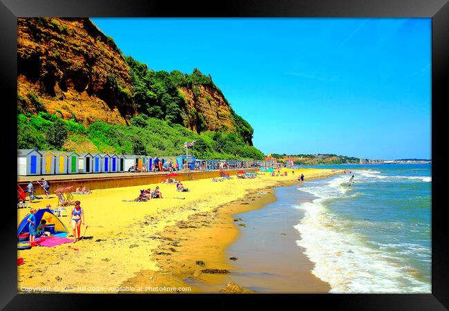 Hope beach at Shanklin Isle of Wight. Framed Print by john hill