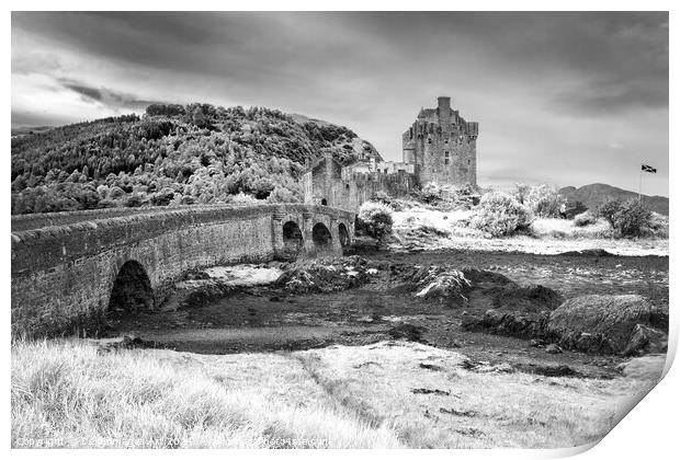 Eilean Donan castle, Highlands, Scotland Print by Delphimages Art