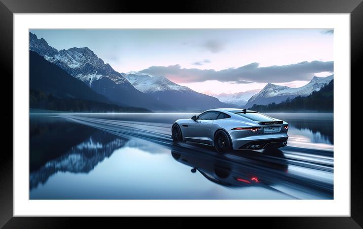 Jaguar F-Type Promotion Picture Framed Mounted Print by T2 