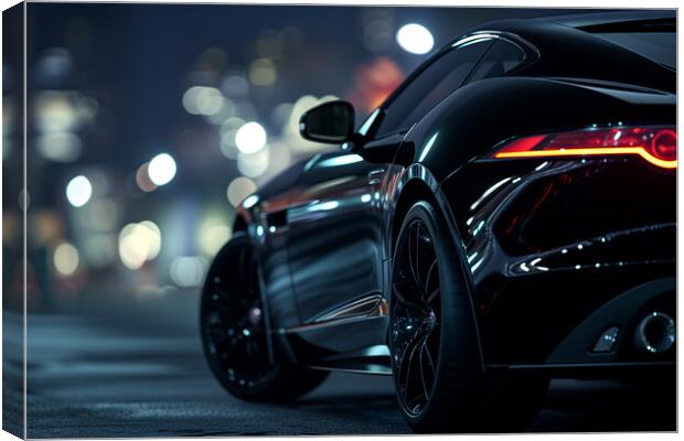 Jaguar F-Type Road Car Canvas Print by T2 