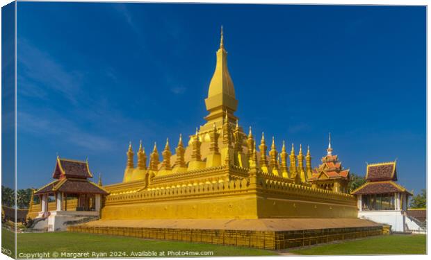  Pha That Luang Stupa Canvas Print by Margaret Ryan