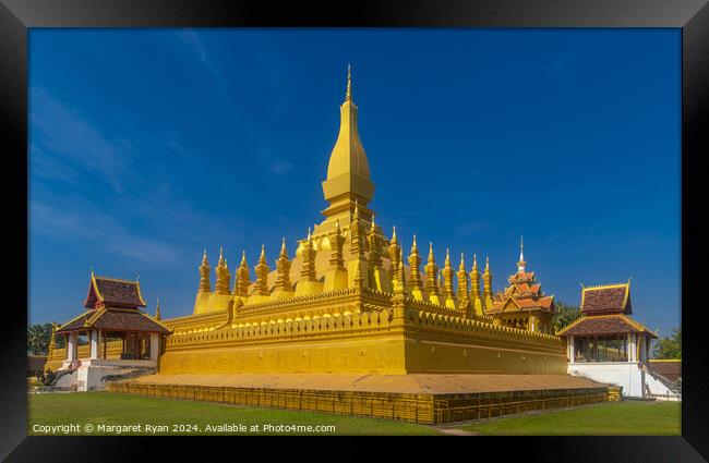  Pha That Luang Stupa Framed Print by Margaret Ryan
