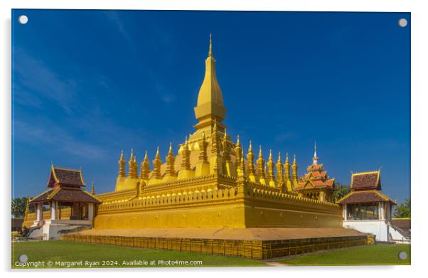  Pha That Luang Stupa Acrylic by Margaret Ryan