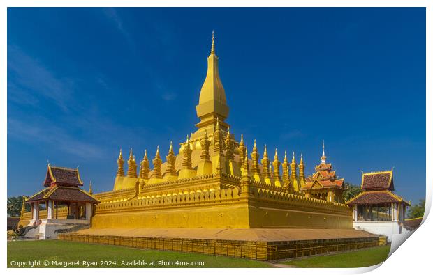 Pha That Luang Stupa Print by Margaret Ryan
