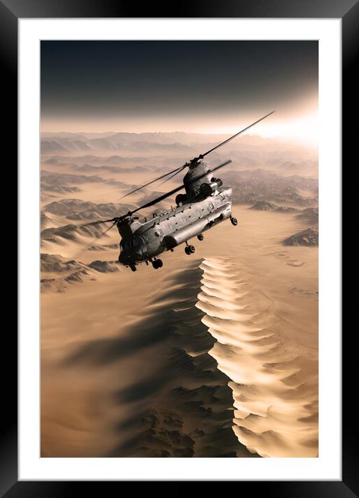 Desert Warrior Framed Mounted Print by J Biggadike
