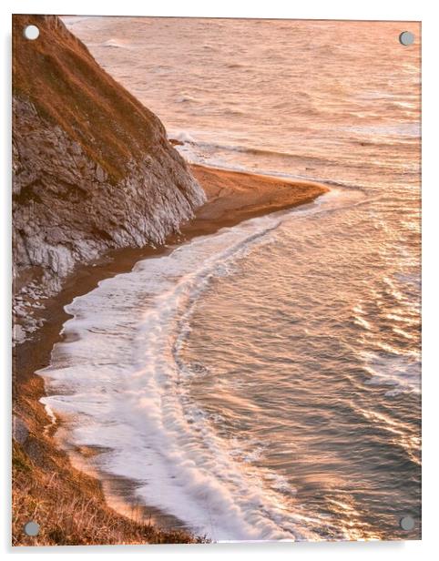 Man O War beach  Acrylic by Shaun Jacobs