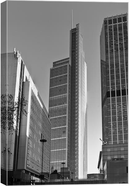 Heron Tower London black and white Canvas Print by Gary Eason