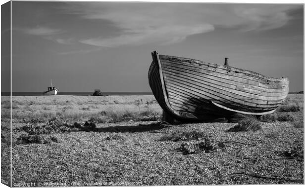 Boats at Dungeness Canvas Print by Philip King