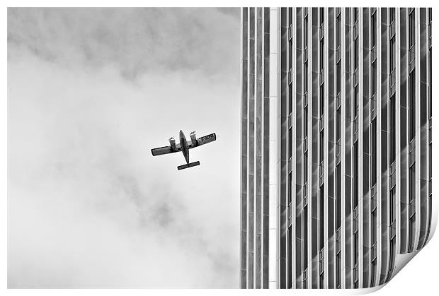 Low-flying aircraft Print by Gary Eason