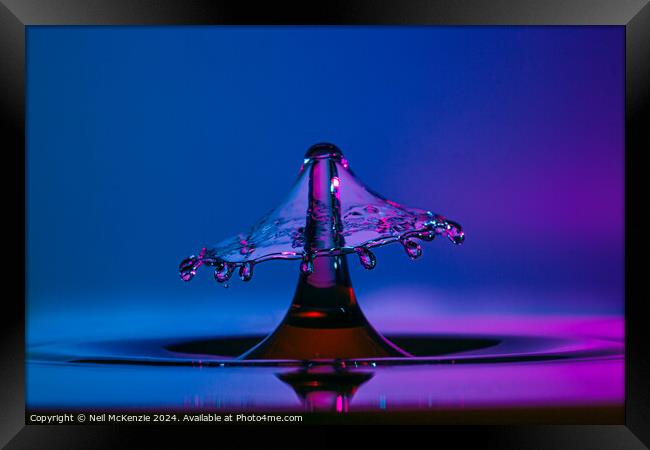Waterdrop umbrella  Framed Print by Neil McKenzie