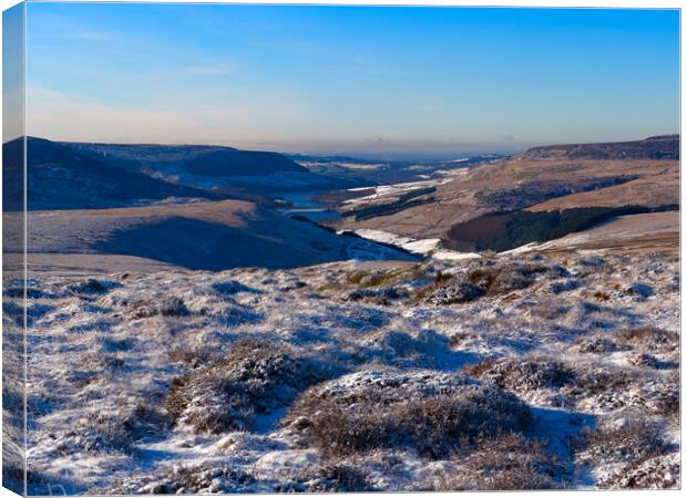 Woodhead Reservoir Withens Moor Canvas Print by Alison Chambers