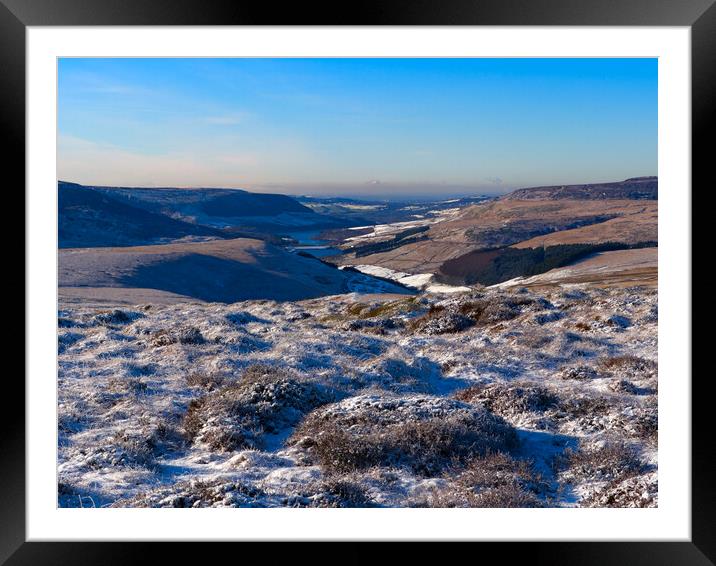 Woodhead Reservoir Withens Moor Framed Mounted Print by Alison Chambers