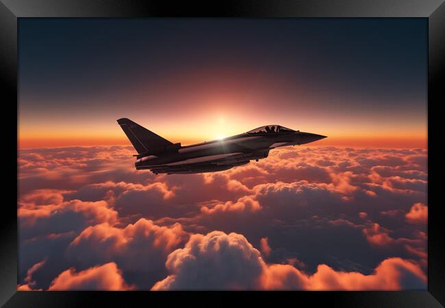 Eurofighter Typhoon Majesty Framed Print by J Biggadike