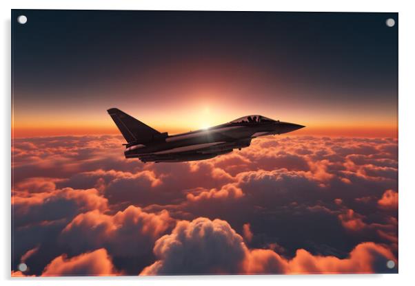 Eurofighter Typhoon Majesty Acrylic by J Biggadike