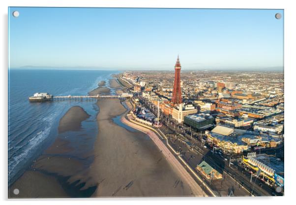Blackpool North Pier and Tower Acrylic by Apollo Aerial Photography