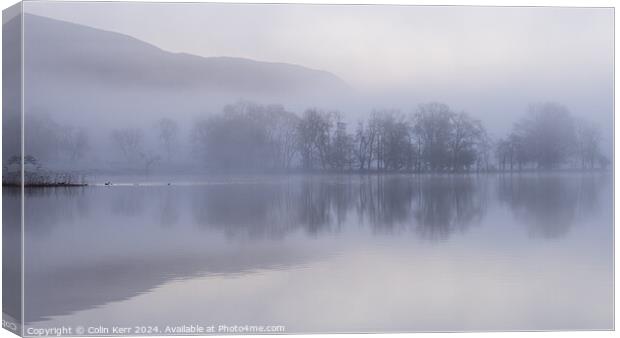 Mist on Loch Ard Canvas Print by Colin Kerr