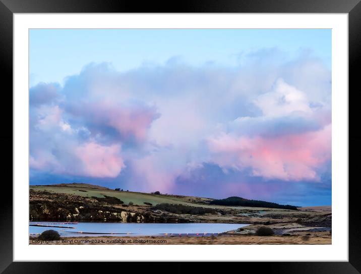 Morning clouds over Bodmin Moor Framed Mounted Print by Beryl Curran
