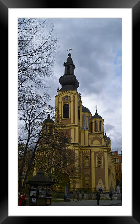 ORTHODOX CHURCH IN SARJEVO Framed Mounted Print by radoslav rundic
