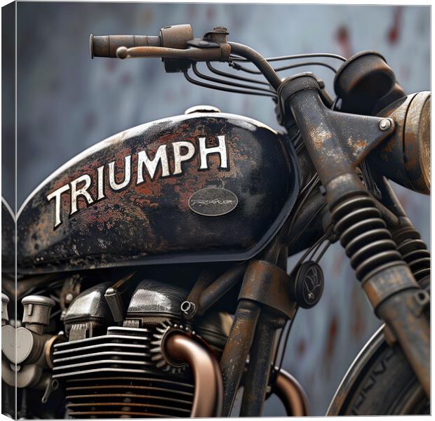 Triumph Motorcycles Canvas Print by T2 