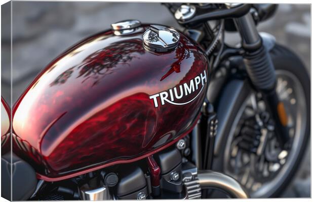 Triumph Motorcycles Canvas Print by T2 