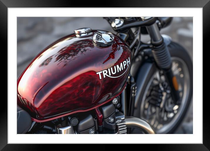 Triumph Motorcycles Framed Mounted Print by T2 