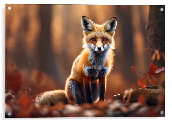 Fox Cub Acrylic by Picture Wizard