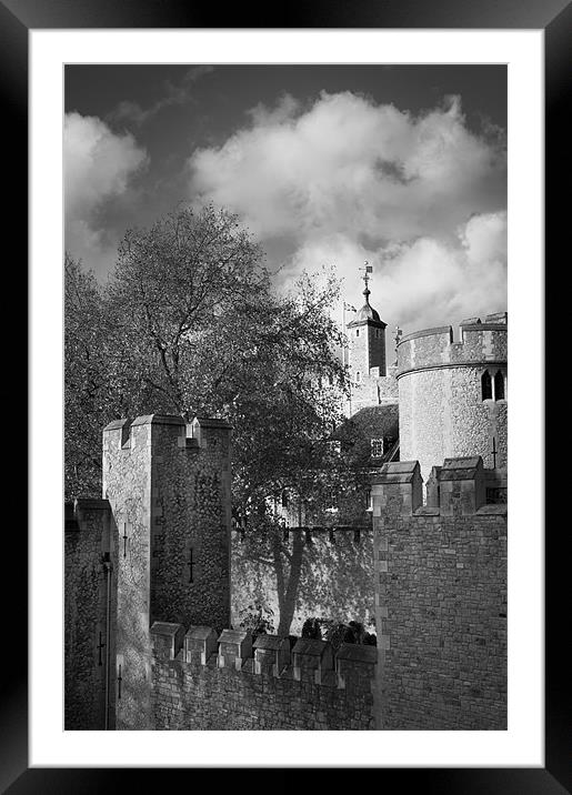 Tower of London detail Framed Mounted Print by Gary Eason