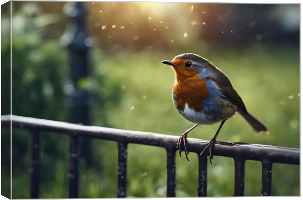 Robin Canvas Print by Picture Wizard