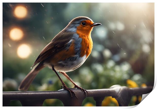 Robin Print by Picture Wizard