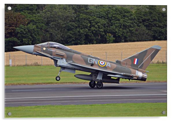 RAF Eurofighter Typhoon Acrylic by Allan Durward Photography