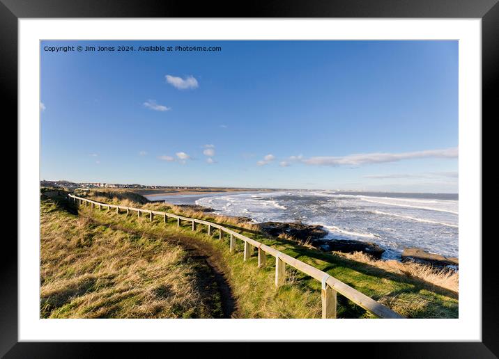 January sunshine on Rocky Island Framed Mounted Print by Jim Jones